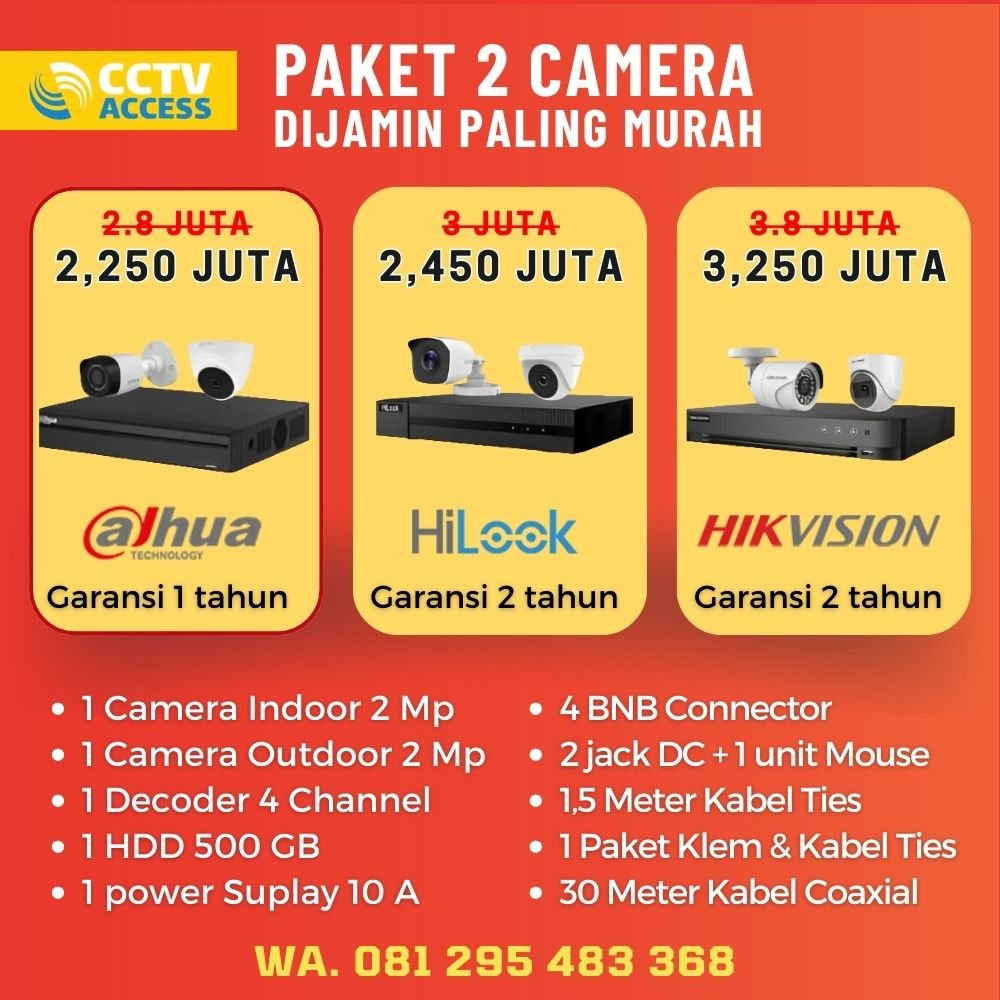 Paket CCTV 2 Camera